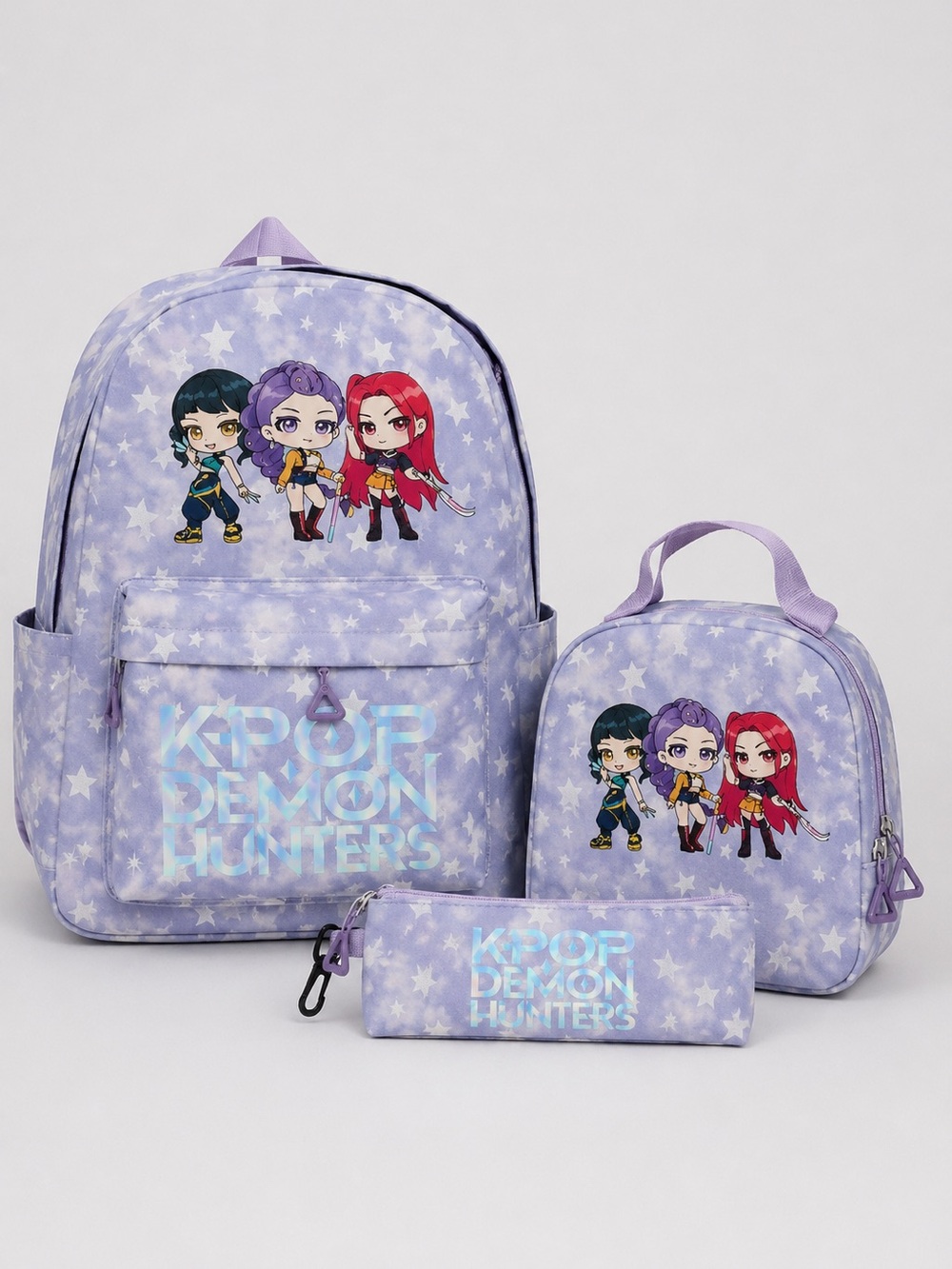KPOP Demon Hunters 3-Piece Backpack Set